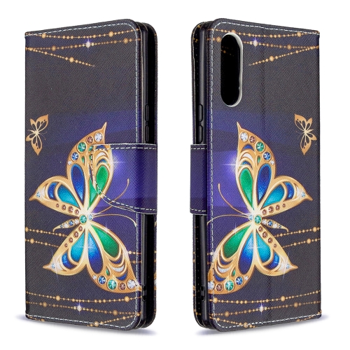 

For Sony Xperia L4 Colored Drawing Pattern Horizontal Flip Leather Case with Holder & Card Slots & Wallet(Big Butterfly)