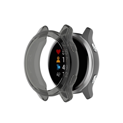 

For Garmin Venu TPU Wrapped Empty Half Case Watch Case(Transparent Black)