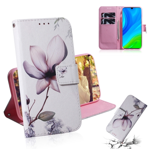 

For Huawei P Smart 2020 Colored Drawing Horizontal Flip Leather Case with Holder & Card Slot & Wallet(Magnolia Flower)