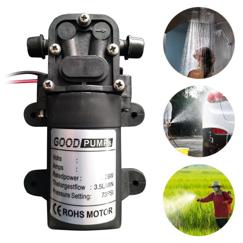 

Automotive / Agricultural Electric Sprayer Pump Miniature High Voltage DC Diaphragm Pump Single Thread, Voltage:24V