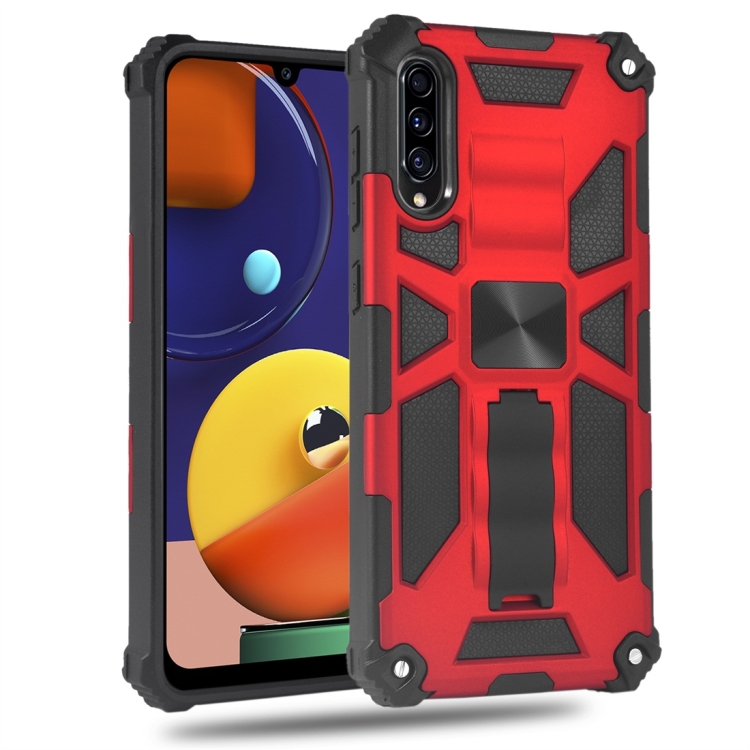 

For Samsung Galaxy A30s / A50 / A50s Shockproof TPU + PC Magnetic Protective Case with Holder(Red)