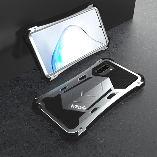 

For Samsung Galaxy Note 10 R-JUST Shockproof Dustproof Metal Armor Protective Case(Silver)