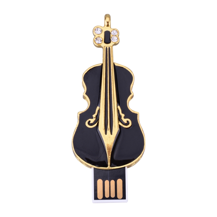 

16GB Violin Shape USB Flash Drive U Disk(Black)
