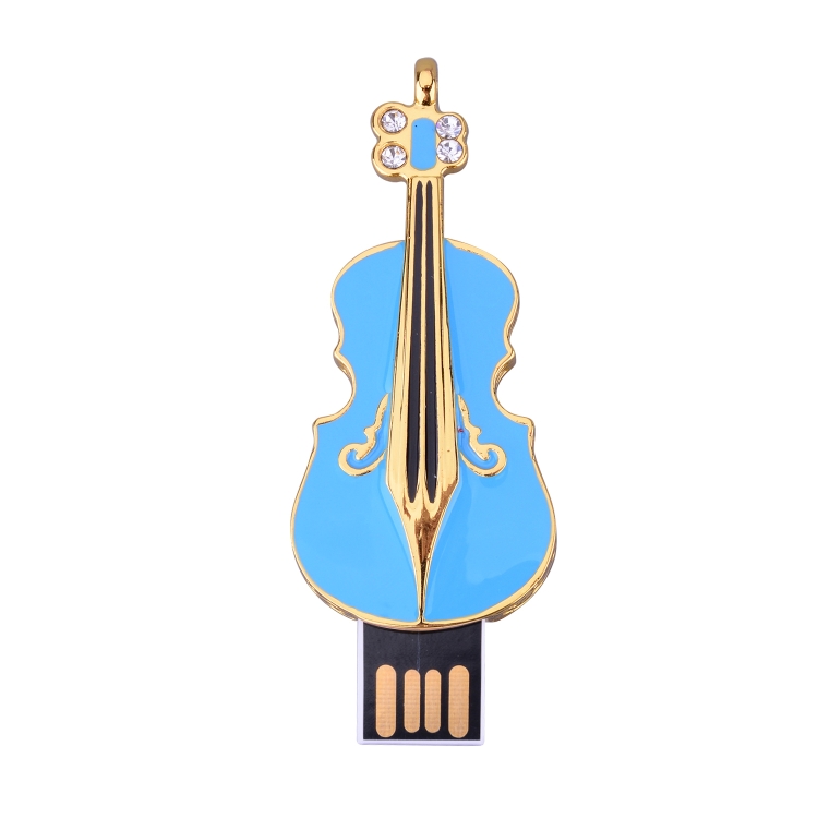 

16GB Violin Shape USB Flash Drive U Disk(Blue)