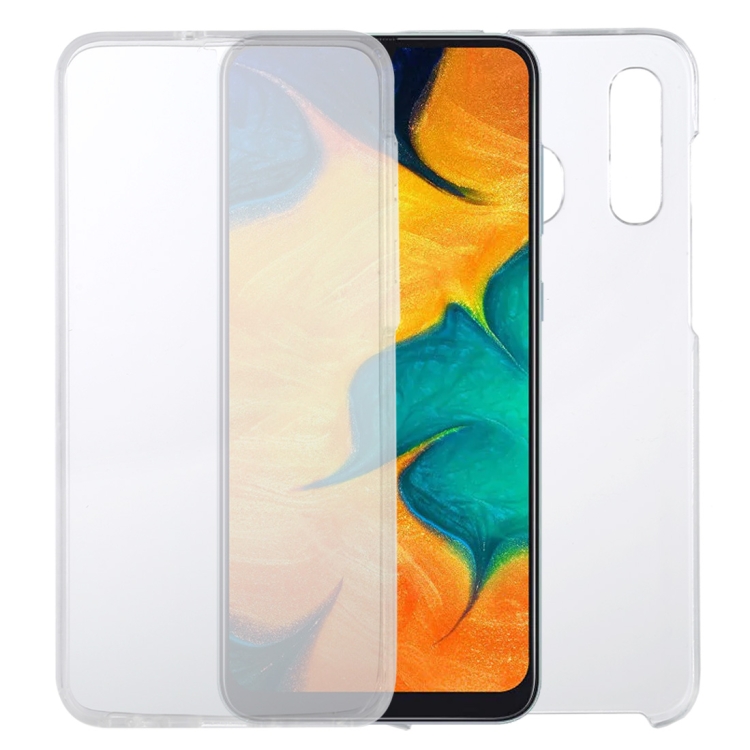 

For Samsung Galaxy A30 PC+TPU Ultra-Thin Double-Sided All-Inclusive Transparent Case