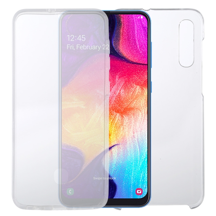 

For Samsung Galaxy A50 PC+TPU Ultra-Thin Double-Sided All-Inclusive Transparent Case