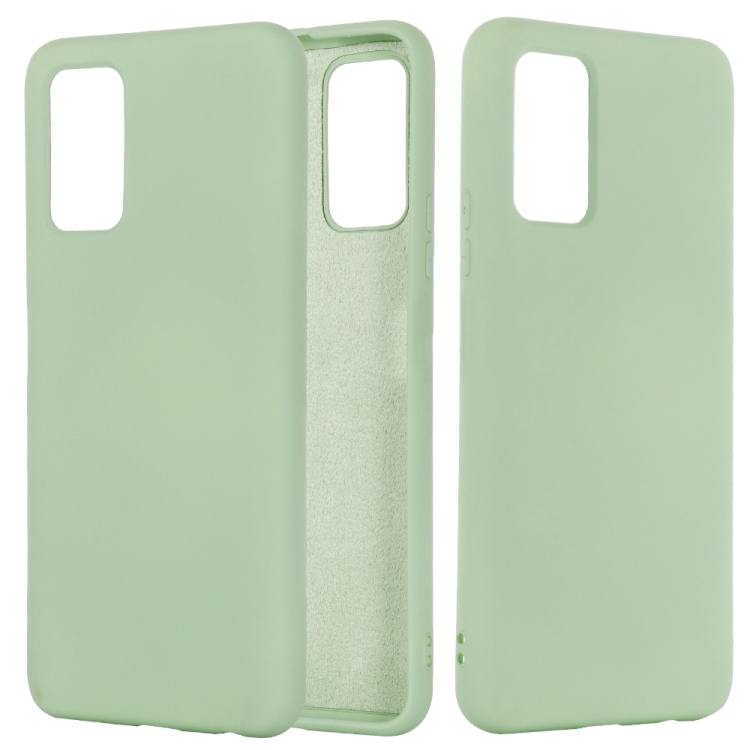 

For Samsung Galaxy Note20 5G Pure Color Liquid Silicone Shockproof Full Coverage Case(Green)