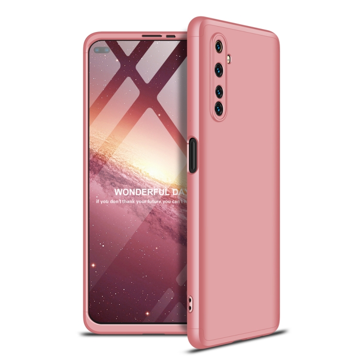 

For OPPO Realme 6 Pro GKK Three Stage Splicing Full Coverage PC Protective Case(Rose Gold)