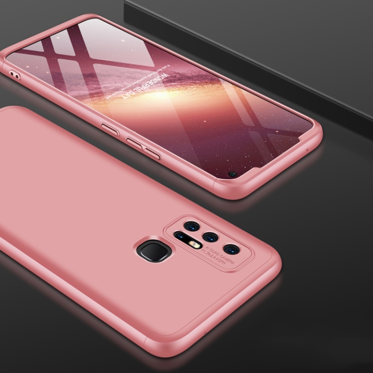 

For Vivo Z6 GKK Three Stage Splicing Full Coverage PC Protective Case(Rose Gold)