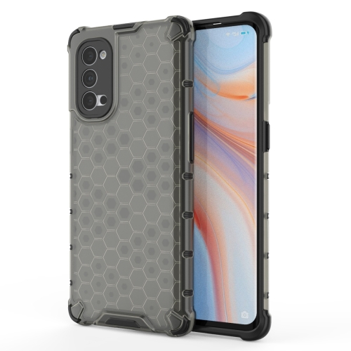 

For OPPO Reno4 Pro 5G Shockproof Honeycomb PC + TPU Protective Case(Black)