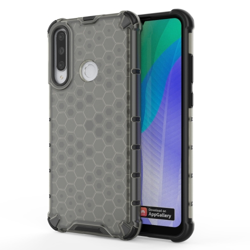 

For Huawei Y5p Shockproof Honeycomb PC + TPU Protective Case(Black)