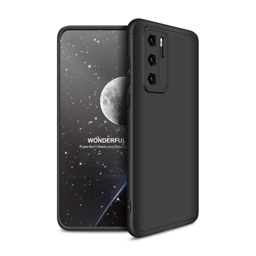 

For Huawei P40 GKK Three Stage Splicing Full Coverage PC Protective Case(Black)