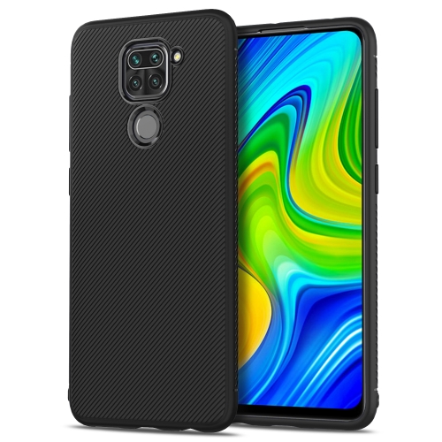 

For Xiaomi Redmi Note 9 Lenuo Leshen Series Stripe Texture TPU Case(Black)