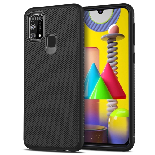 

For Samsung Galaxy M31 Lenuo Leshen Series Stripe Texture TPU Case(Black)