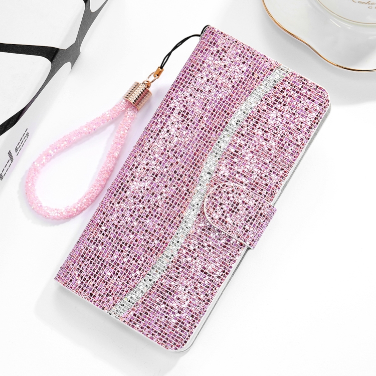 

For Xiaomi Redmi K20 / K20 Pro Glitter Powder Horizontal Flip Leather Case with Card Slots & Holder & Lanyard(Pink)