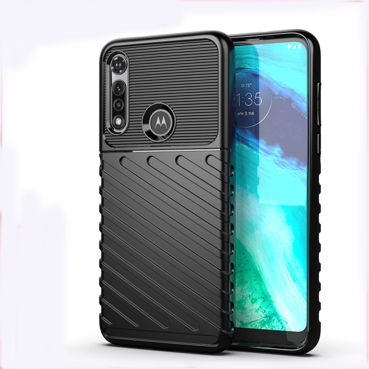 

For Motorola Moto G Fast Thunderbolt Shockproof TPU Protective Soft Case(Black)