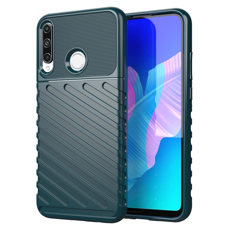 

For Huawei Y7P Thunderbolt Shockproof TPU Protective Soft Case(Green)