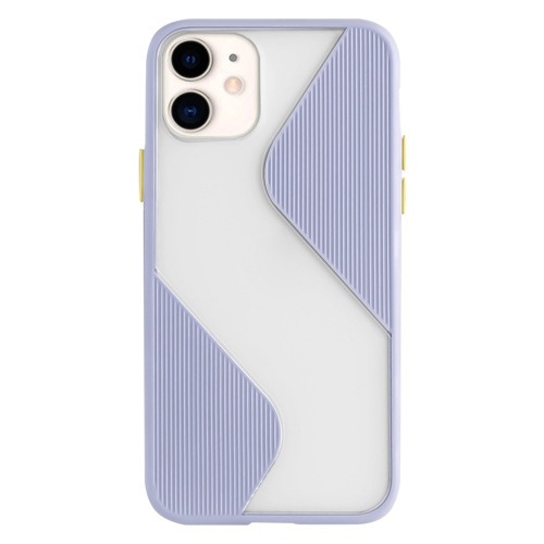 

For iPhone 11 Contrast Color Stitching TPU Protective Case(Lavender Purple)