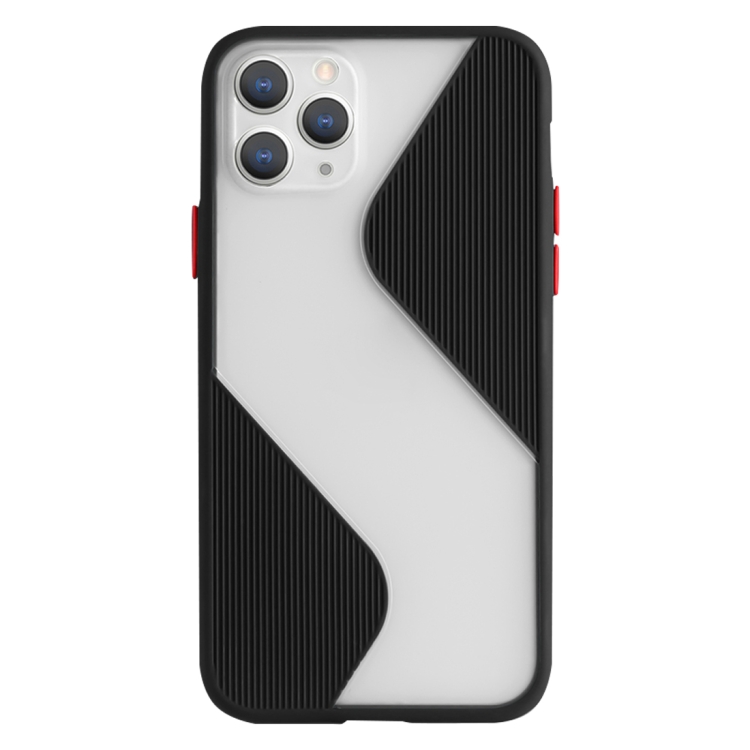 

For iPhone 11 Pro Contrast Color Stitching TPU Protective Case(Black)