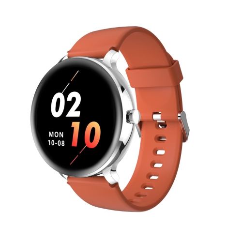 

[HK Warehouse] Blackview X2 1.3 inch TFT Screen 2.5D Curved Glass Smart Watch with TPU Strap, 5ATM Waterproof, Support Heart Rate Monitor / Sleep Monitor / 9 Sport Modes(Silver + Orange)