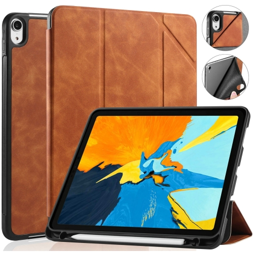 

For iPad Pro 11 inch (2018) DG.MING See Series Horizontal Flip Leather Case with Holder & Pen Holder(Brown)