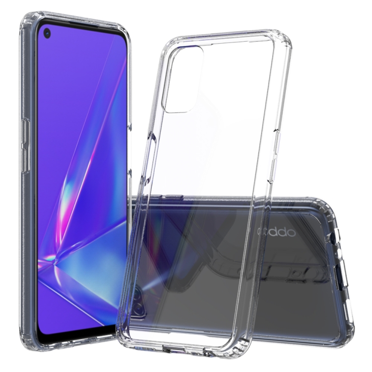 

For OPPO A52 / A72 / A92 Shockproof Scratchproof TPU + Acrylic Protective Case(Transparent)