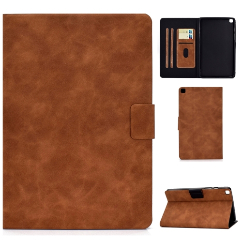 

For Samsung Galaxy Tab A 8.0 (2019) T290/T295 Cowhide Texture Horizontal Flip Leather Case with Holder & Card Slots(Brown)