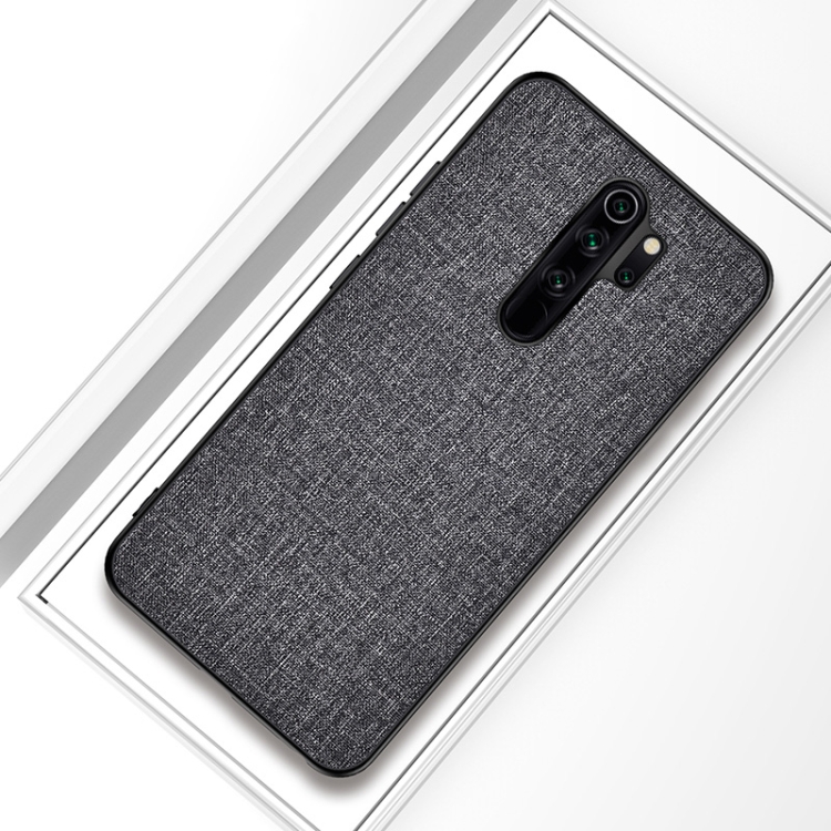 

For Xiaomi Redmi 9 Shockproof Cloth Texture PC+ TPU Protective Case(Grey)