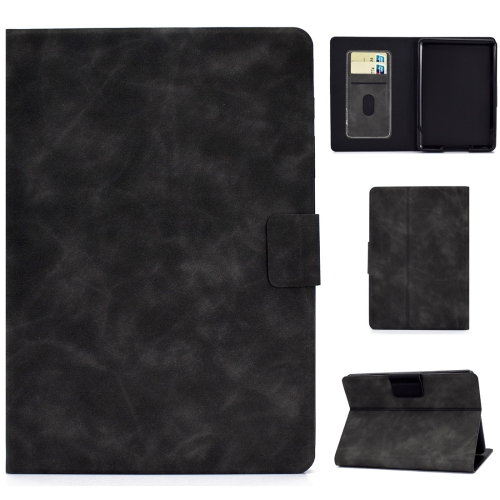 

For Kindle Paperwhite 4 / 3 / 2 / 1 Cowhide Texture Horizontal Flip Leather Case with Holder & Card Slots & Sleep / Wake-up Function(Grey)