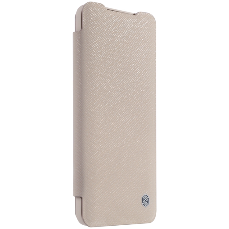 

For iPhone 2020 / 8 / 7 NILLKIN Ming Series PC+PU Horizontal Flip Leather Case with Card Slot & Holder(Khaki)