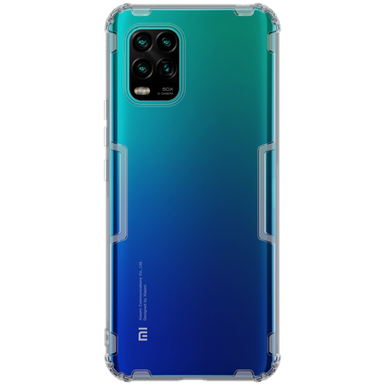 

For Xiaomi Mi 10 Lite NILLKIN Nature TPU Transparent Soft Protective Case(Grey)