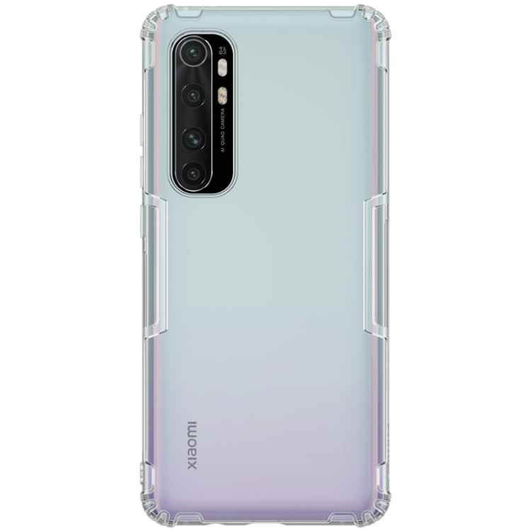 

For Xiaomi Note 10 Lite NILLKIN Nature TPU Transparent Soft Protective Case(Grey)