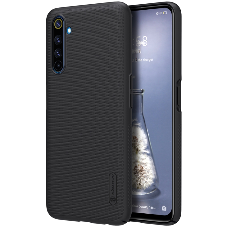 

For OPPO Realme 6 Pro NILLKIN Frosted Concave-convex Texture PC Protective Case(Black)