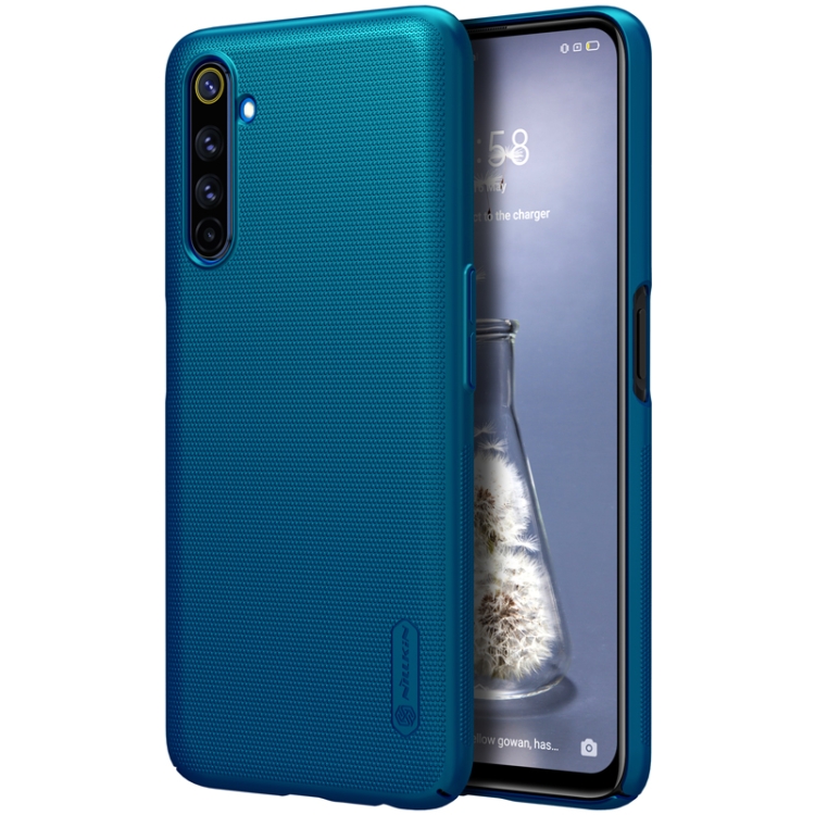 

For OPPO Realme 6 Pro NILLKIN Frosted Concave-convex Texture PC Protective Case(Blue)