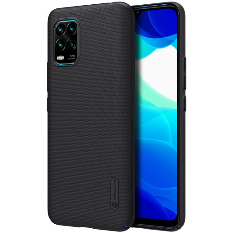 

For Xiaomi Mi 10 Lite NILLKIN Frosted Concave-convex Texture PC Protective Case(Black)