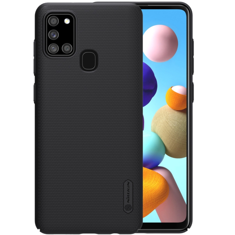 

For Samsung Galaxy A21s NILLKIN Frosted Concave-convex Texture PC Protective Case(Black)