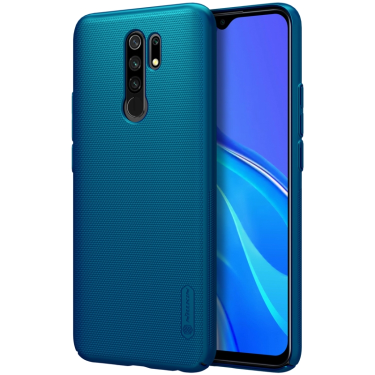 

For Xiaomi Redmi 9 NILLKIN Frosted Concave-convex Texture PC Protective Case(Blue)