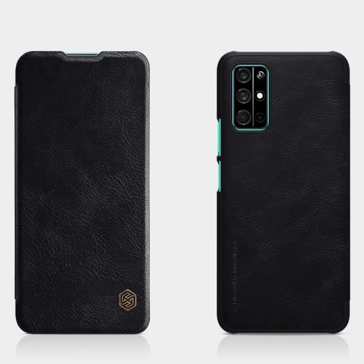 

For Huawei Honor 30S NILLKIN QIN Series Crazy Horse Texture Horizontal Flip Leather Case with Card Slot(Black)