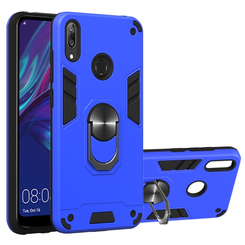 

For Huawei Y7 (2019) / Y7 Prime (2019) 2 in 1 Armour Series PC + TPU Protective Case with Ring Holder(Dark Blue)