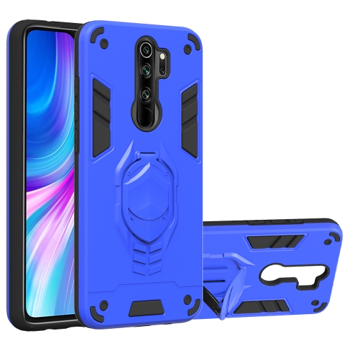 

For Xiaomi Redmi Note 8 Pro 2 in 1 Armor Knight Series PC + TPU Protective Case with Invisible Holder(Dark Blue)