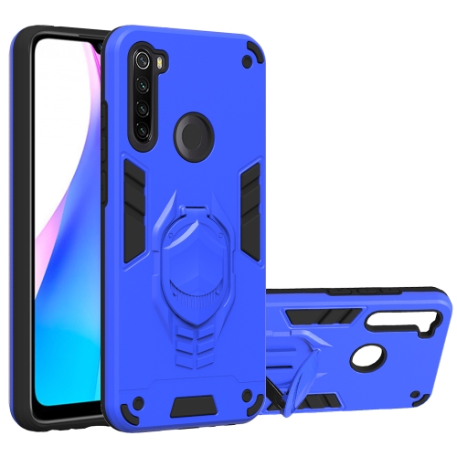 

For Xiaomi Redmi Note 8T 2 in 1 Armor Knight Series PC + TPU Protective Case with Invisible Holder(Dark Blue)