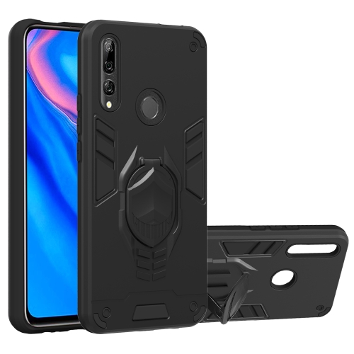 

For Huawei Y9 Prime (2019) 2 in 1 Armor Knight Series PC + TPU Protective Case with Invisible Holder(Black)