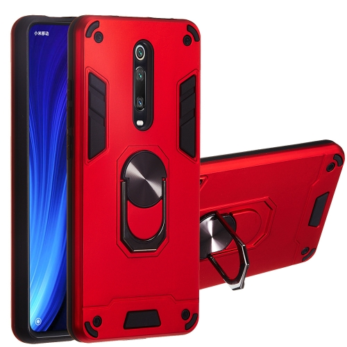 

For Xiaomi Redmi K20 2 in 1 Armour Series PC + TPU Protective Case with Ring Holder(Red)