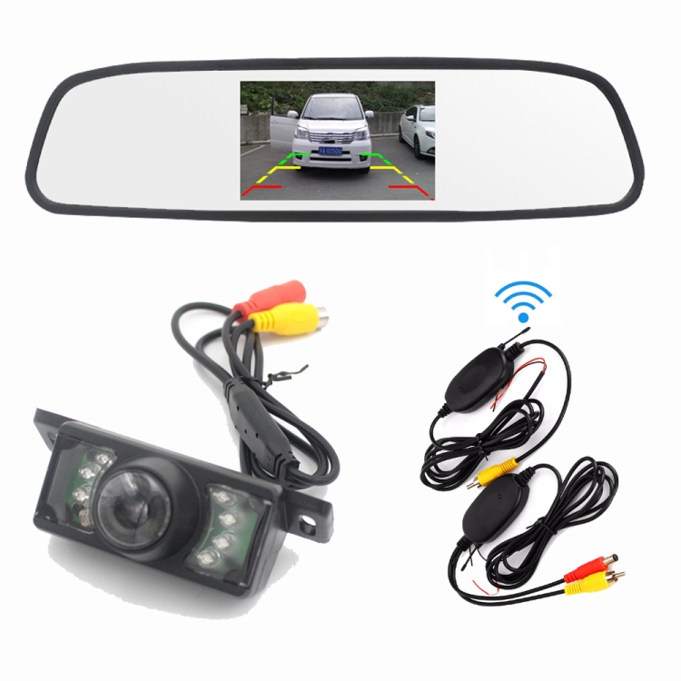 

PZ705 415-W 4.3 inch TFT LCD Car External Wireless Rear View Monitor for Car Rearview Parking Video Systems