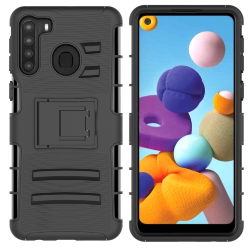 

For Samsung Galaxy A21 (US Version) Sliding Bushing Mobile Phone Protective Case with Stand