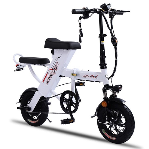 

Adiman A3 Folding Electric Bicycle Mini Adult Scooter Electromobile With 10A Lithium Battery(White)