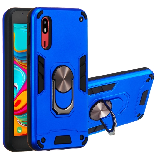 

For Samsung Galaxy A2 Core 2 in 1 Armour Series PC + TPU Protective Case with Ring Holder(Dark Blue)
