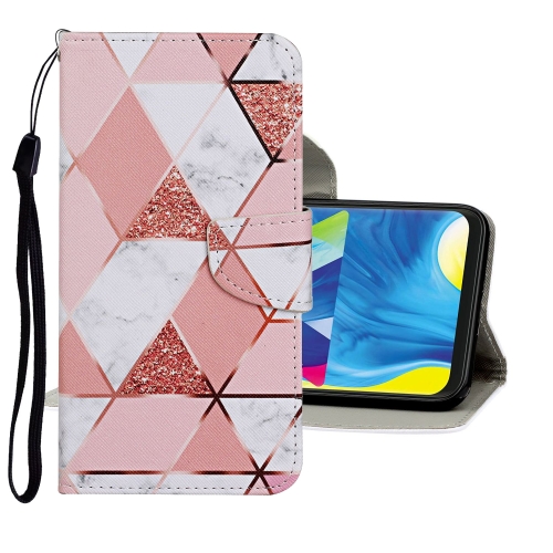 

For Samsung Galaxy A50 / A30s Colored Drawing Pattern Horizontal Flip Leather Case with Holder & Card Slots & Wallet(Marble)