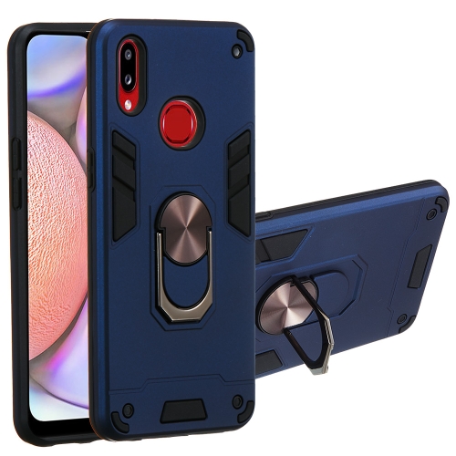 

For Samsung Galaxy A10s 2 in 1 Armour Series PC + TPU Protective Case with Ring Holder(Sapphire Blue)