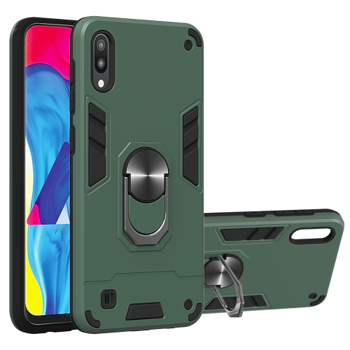 

For Samsung Galaxy M10 / A10 2 in 1 Armour Series PC + TPU Protective Case with Ring Holder(Green)